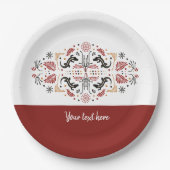 Afrikaanse stijlen papieren bordje (Voorkant)