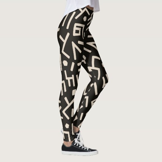 Afrikaanse stijlen patroon leggings (Rechts)
