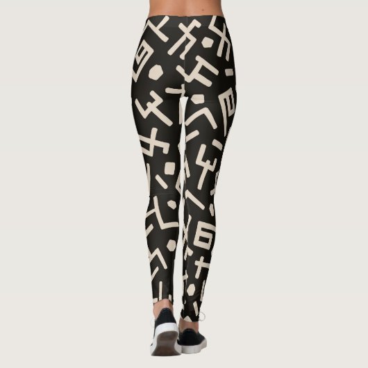 Afrikaanse stijlen patroon leggings (Achterkant)