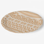 Afrikaanse stijlen patroon papieren bordje (Gekanteld)