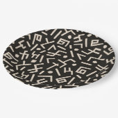 Afrikaanse stijlen patroon papieren bordje (Gekanteld)