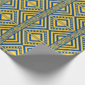 Afrikaanse stijlloos patroon. Gele kleur Cadeaupapier (Hoek)