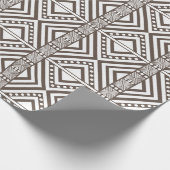 Afrikaanse stijlloos patroon. Witte kleur Cadeaupapier (Hoek)