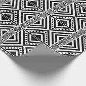 Afrikaanse stijlloos patroon. Zwarte kleur Cadeaupapier (Hoek)