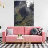 Afrikaanse stof waait over Schotland Canvas Afdruk (Insitu (Woonkamer))