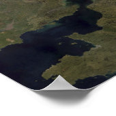 Afrikaanse stof waait over Schotland Poster (Hoek)