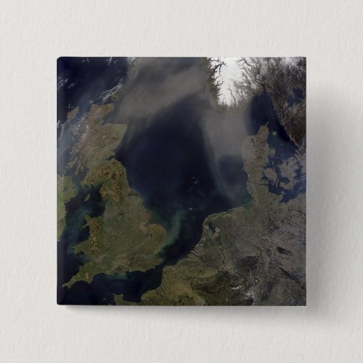 Afrikaanse stof waait over Schotland Vierkante Button 5,1 Cm (Voorkant)