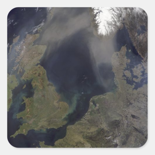 Afrikaanse stof waait over Schotland Vierkante Sticker (Voorkant)