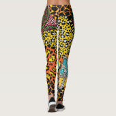 Afrikaanse stof: wilde dieren lappendeken. leggings (Achterkant)