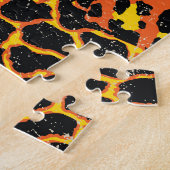 Afrikaanse stof: wilde dieren lappendeken. legpuzzel (Zijkant)