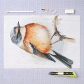 Afrikaanse Stonechat Bird Tissuepapier (Craft)