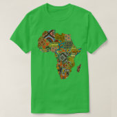 Afrikaanse structuurkaart t-shirt (Design voorkant)