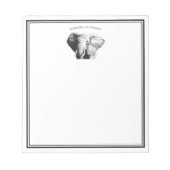 Afrikaanse Struik Elephant Notitieblok (Voorkant)