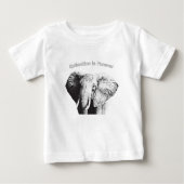 Afrikaanse Struik Elephant Tekening (Voorkant)