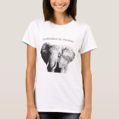 Afrikaanse Struik Elephant Tekening T-shirt (Voorkant)