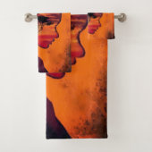 Afrikaanse Sunset Night Desire Fantasy Badhanddoek Bad Handdoek (Insitu)