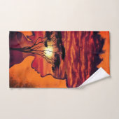 Afrikaanse Sunset Night Desire Fantasy Badhanddoek Bad Handdoek (Handdoek)