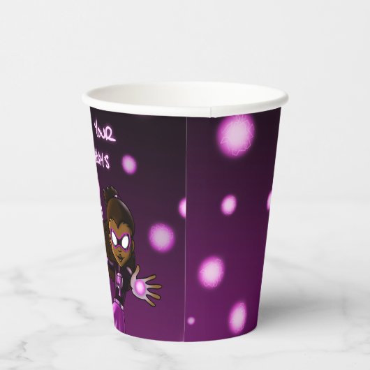 Afrikaanse superheld Birthday Papieren Bekers (Rechts)