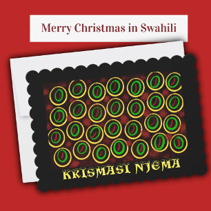 Afrikaanse Swahili Kerst Kaart
