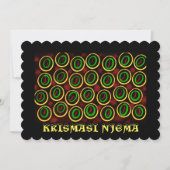 Afrikaanse Swahili Kerst Kaart (Voorkant)