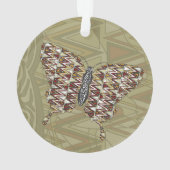 Afrikaanse Swallowtail Acryl Ornament (achterkant)