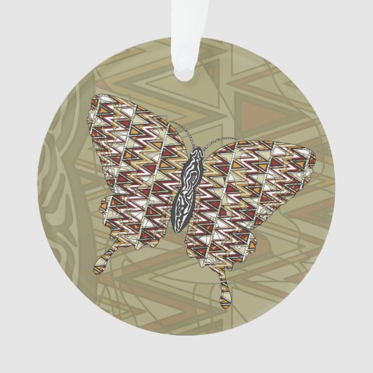 Afrikaanse Swallowtail Acryl Ornament (voorkant)