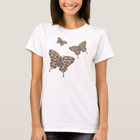 Afrikaanse Swallowtail Dames Licht Shirt (Voorkant)