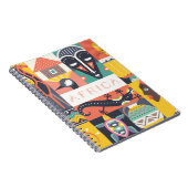 Afrikaanse Symbolische Kunstcollage Notitieboek (Rechterzijde)