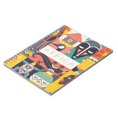 Afrikaanse Symbolische Kunstcollage Notitieboek (Linkerzijde)