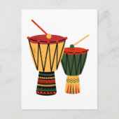 Afrikaanse Tam-Tam Briefkaart (Voorkant)