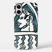 Afrikaanse tekenstijl Case-Mate iPhone case (Achterkant)