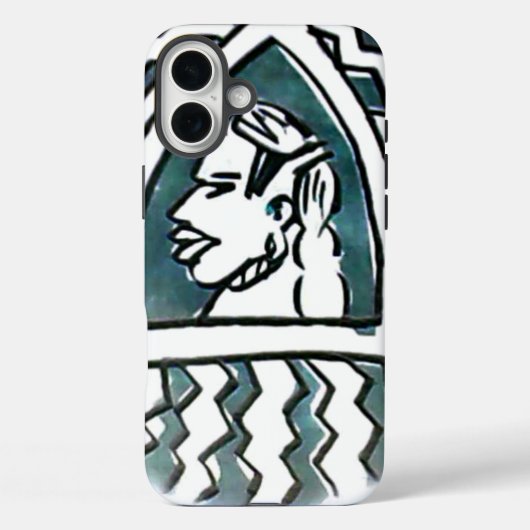 Afrikaanse tekenstijl Case-Mate iPhone case (Achterkant)