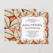 Afrikaanse thema Tropische pool of Beach Party Kaart (Voorkant / Achterkant)