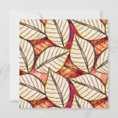 Afrikaanse thema Tropische pool of Beach Party Kaart (Achterkant)