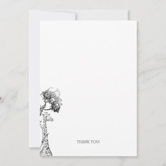 Afrikaanse Thema Uitnodigingsontwerp Bewaar De Dat Kaart (Achterkant)