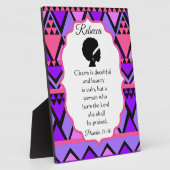 Afrikaanse themaspreekwoorden 31 Vrouw Fotoplaat (Zijkant)