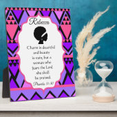 Afrikaanse themaspreekwoorden 31 Vrouw Fotoplaat (Zijkant)