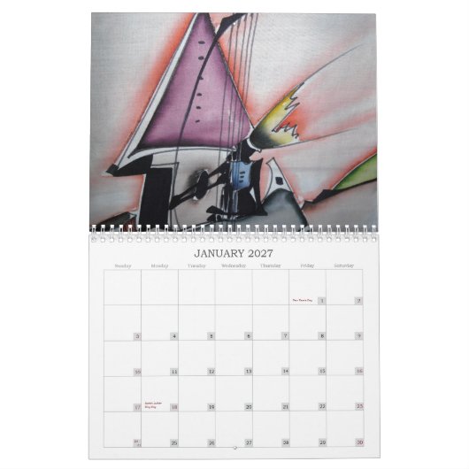 Afrikaanse thuisdecor calender 1 kalender (Jan 2027)