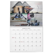 Afrikaanse thuisdecor calender 1 kalender (Mar 2026)