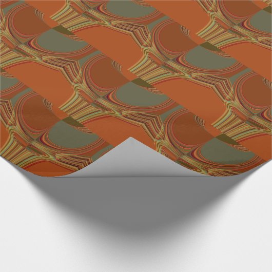 Afrikaanse Traditionele Aarde Hedendaagse Kunst Pr Cadeaupapier (Hoek)