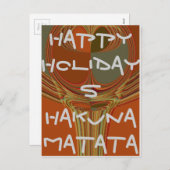 Afrikaanse Traditionele Aarde Hedendaagse Kunst Pr Feestdagenkaart (Voorkant / Achterkant)