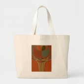 Afrikaanse Traditionele Aarde Hedendaagse Kunst Pr Grote Tote Bag (Voorkant)
