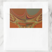 Afrikaanse Traditionele Aarde Hedendaagse Kunst Pr Rechthoekige Sticker (Tas)