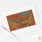 Afrikaanse Traditionele Aarde Hedendaagse Kunst Pr Rechthoekige Sticker (Envelop)