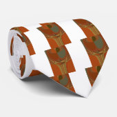 Afrikaanse Traditionele Aarde Hedendaagse Kunst Pr Stropdas (Opgerold)