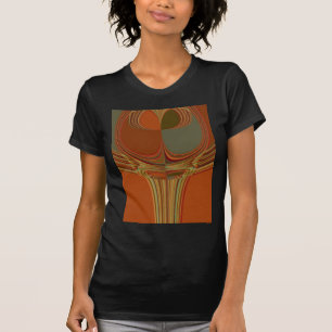 Afrikaanse Traditionele Aarde Hedendaagse Kunst Pr T-shirt
