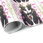 -Afrikaanse traditionele etnische Hakuna Matata Cadeaupapier (Rol Hoek)