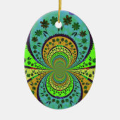 Afrikaanse traditionele Hakuna Matata-kleuren.png Keramisch Ornament (Voorkant)