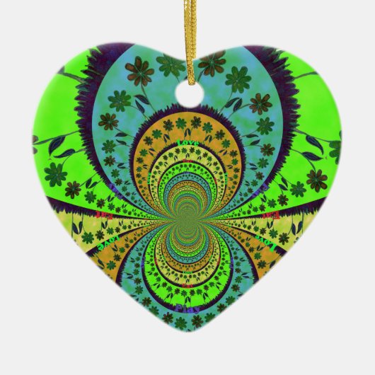 Afrikaanse traditionele Hakuna Matata-kleuren.png Keramisch Ornament (Voorkant)