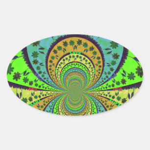 Afrikaanse traditionele Hakuna Matata-kleuren.png Ovale Sticker